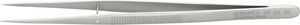 Precíziós csipesz, egyenes, vezetocsappal, INOX 155 mm hegyes 0,5 mm, fogazott hegy, 648.SAB termék fő termékképe