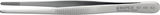 Precíziós csipesz, egyenes, INOX, 7312.SA.B 120 mm, tompa 2,7 mm, recés hegy