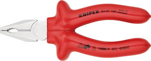 KNIPEX Szigetelt egyetemes fogó, mártott nyél 1000V 180 mm termék fő termékképe