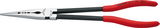 Félkerekcsőrű fogó egyenes, extra hosszú, PVC ny 280 mm