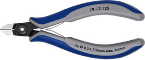 Elektronikai oldalcsípő fogó, precíziós, kerek fej 125 mm/0,3-1,7 mm termék fő termékképe
