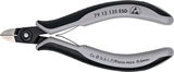 Elektronikai oldalcsípő fogó, precíziós, ESD 125 mm/0,3-1,7 mm, kerek fej