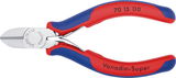 Oldalcsípő fogó, krómozott, kétkomponensű nyél 110 mm/1,2-3,0mm, rugóval