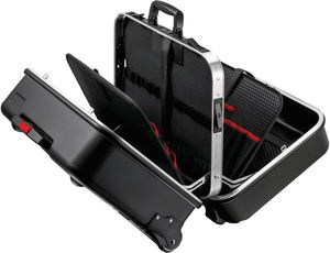 Szerszámos koffer ABS műanyag, üres, trolis 510x 270x 410mm, teleszkópos fogantyú termék fő termékképe