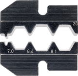 Krimpelő betét 9743-as fogókhoz TV+Satelit, d=9,6 és 7,8 mm, KOAX-hoz