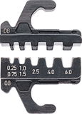 Táras krimpelő fogóhoz betét, 9733-hoz 0,25-6mm2, AWG23-10, érvéghüvelyhez