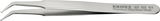 Precíziós szerelő csipesz, SMD technikához, INOX 115 mm, 1,6mm 45°-os hajlított, SM103.SA.1