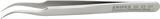 Precíziós csipesz, 45°-ban hajlított, INOX, 7.SA.0 120 mm hegyes 0,16 mm