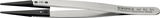 Csipesz cserélhető karbon heggyel, ESD, egyenes 130 mm, tompa 2 mm, 2ACFR.SA.1