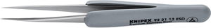 Precíziós csipesz, egyenes INOX, ESD, gumi nyél 123 mm, tu hegyes, 3C.SA.DRG termék fő termékképe