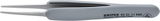 Precíziós csipesz, egyenes INOX, ESD, gumi nyél 123 mm, hegyes, 2A.SA.DRG