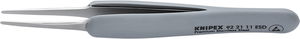 Precíziós csipesz, egyenes INOX, ESD, gumi nyél 123 mm, hegyes, 2A.SA.DRG termék fő termékképe