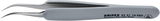 Precíziós csipesz, hajlított, INOX, ESD, gumi nyél 122 mm, tu hegyes, 7.SA.DRG