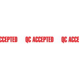 50mm x 66M "QC ACCEPTED" KARTONLEZÁRÓ szalag