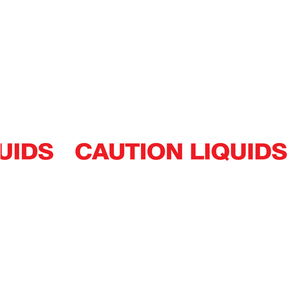 50mm x 66M "CAUTION LIQUIDS" KARTONLEZÁRÓ szalag termék fő termékképe