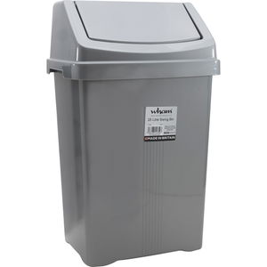 25 LITERES, billenő FEDELES SZEMETES - szürke termék fő termékképe