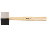 Topex 02A355 gumikalapács, fekete-fehér, 680 g