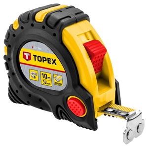 Topex 27C340 acél mérőszalag, mágneses, 10 m / 32 mm termék fő termékképe