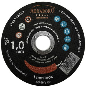 Abraboro 115 x 1.0 x 22 mm CHILI INOX Premium fémvágó korong, 25 db/csomag termék fő termékképe