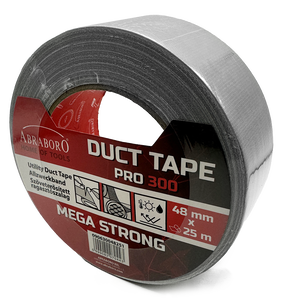 Abraboro DUCT TAPE szöveterősített ragasztószalag, ezüst, 48 mm x 25 m termék fő termékképe