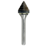 Abraboro 16 x 62/14,5 mm J alakú keményfém turbómaró kereszt fogazással