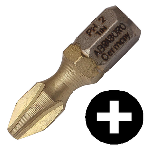 Abraboro PH 2 x 25 mm Phillips SUPRA-TIN bit, 10 db/csomag termék fő termékképe