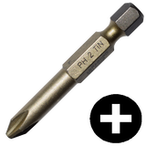 Abraboro PH 1 x 50 mm Phillips SUPRA-TIN bit, 10 db/csomag