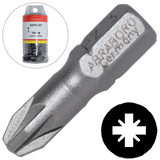 Abraboro PZ 2 x 25 mm Pozidrive SUPRA XXL bit, 100 db/csomag