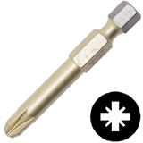 Abraboro PZ 3 x 50 mm Pozidrive SUPRA-TIN bit, 10 db/csomag