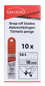 Abraboro SK5 Profi tördelhető penge, 18 mm, 10 x 10 db-os csomag termék fő termékképe