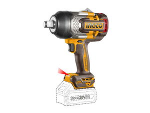 INGCO Akkus ütvecsavarozó 3/4" 1350 Nm szénkefe nélküli 20 V (akku és töltő nélkül) termék fő termékképe
