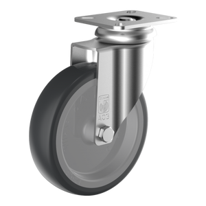 Demotech EP LAR 02/100/32G EP forgóvillás talpas készülékgörgő, Ø100 mm termék fő termékképe