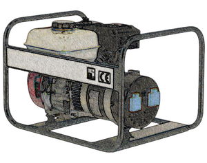 2.5 kVA-es robbanómotoros áramfejlesztő kölcsönzés termék fő termékképe