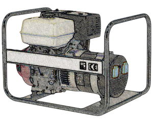 5 kVA-es robbanómotoros áramfejlesztő kölcsönzés termék fő termékképe