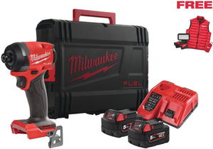 Milwaukee M18 FID3MC-502X FUEL™ akkus szénkefe nélküli ütvecsavarozó 1/4" hatszög meghajtással (2 x 5.0 Ah Li-ion akkuval) termék fő termékképe