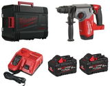 Milwaukee M18 FHX-802X FUEL™ akkus SDS-plus fúró-vésőkalapács (2 x 8 Ah REDLITHIUM™ FORGE™ akkuval, Heavy Duty kofferben)