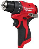 Milwaukee M12 BLDDRC-202C M12™ kompakt szénkefe nélküli fúró-csavarozó (2 x 2.0 Ah Li-ion akkuval)
