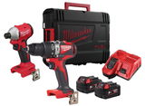 Milwaukee M18 BLPP2A3-502X FEUL szénkefe nélküli erőcsomag (2 x 5.0 Ah Li-ion akkuval)