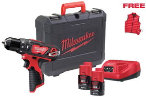 Milwaukee M12 BPDMC-202C akkus szuperkompakt ütvefúró-csavarozó (2 x 2.0 Ah Li-ion akkuval) termék fő termékképe