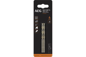 AEG AAKHSSG04 4mm HSS-G  fúrószár 2 db/bliszter termék fő termékképe