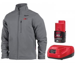 Milwaukee M12 HJ GREY5-201 prémium fűthető kabát, szürke (1 x 2.0 Ah Li-ion akkuval)  (PROMO) termék fő termékképe