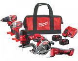 Milwaukee M18 FPP5K-502B FUEL™ akkus szénkefe nélküli erőcsomag