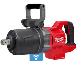 Milwaukee M18 ONEFHIWF1DS-0C akkus ONE-KEY™ FUEL™ szénkefe nélküli D-fogantyús ütvecsavarozó biztosítógyűrűvel, 1" négyszög meghajtással (akku és töltő nélkül)  (PROMO) termék fő termékképe