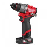Milwaukee M12 FDD2-602X FUEL™ akkus fúró-csavarozó (2 x 6.0 Ah Li-ion akkuval, Heavy Duty kofferben)