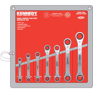 KENNEDY 6 - 22 mm egyenes racsnis csillagkulcs készlet, 7 részes termék fő termékképe