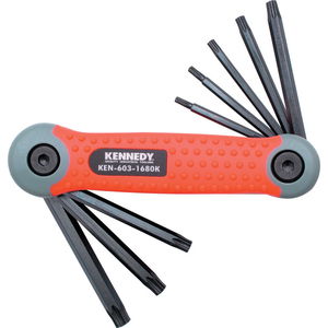 KENNEDY T9 - T40 Pro-Torq zsebkés típusú Torx kulcs készlet, 8 darabos termék fő termékképe