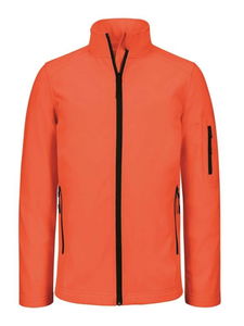 Kariban Unisex softshell dzseki 3 rétegű, fluo narancs termék fő termékképe