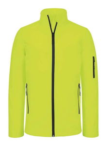 Kariban Unisex softshell dzseki 3 rétegű, fluo sárga termék fő termékképe