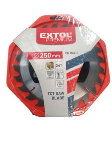 Extol Premium Körfűrészlap,keményfémlapkás 250x30mm,T24 , 3,2mm termék fő termékképe