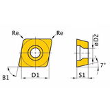 Optimum Esztergalapkák CCMT11T304EUR (5db)